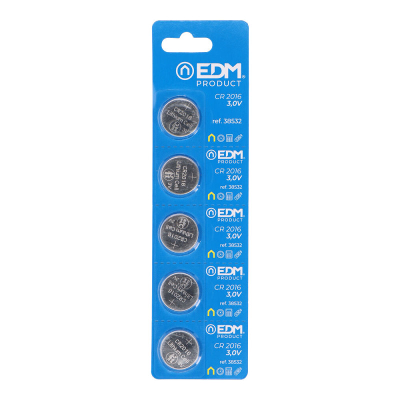 Micro pila de boton litio max-pro cr2016 3v ø20x1,6mm Micro pila de boton litio max-pro cr2016 3v ø20x1,6mm