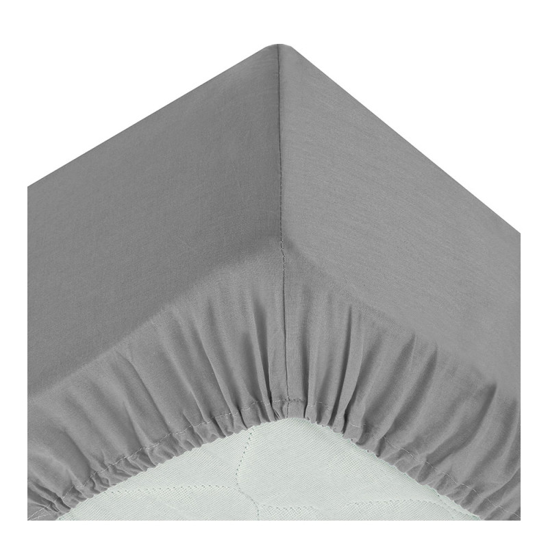 Sabana ajustable color gris 90x190cm Sabana ajustable color gris 90x190cm