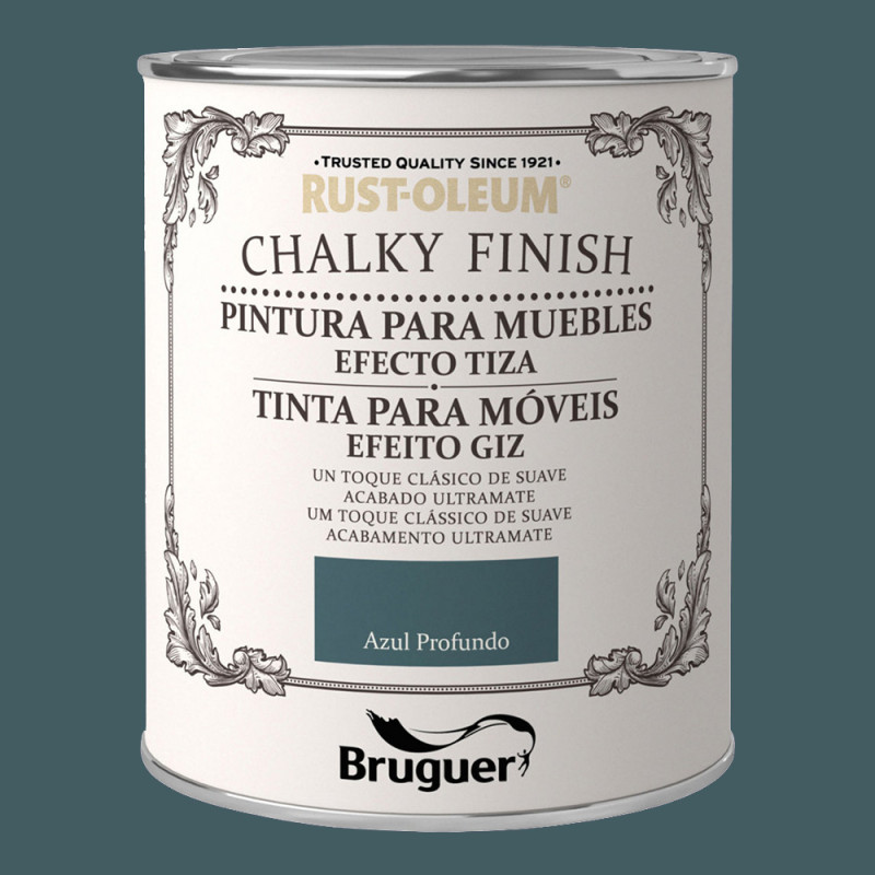 Rust-oleum chalky finish muebles azul profundo 0,750l 5397530 bruguer Rust-oleum chalky finish muebles azul profundo 0,750l 5397530 bruguer