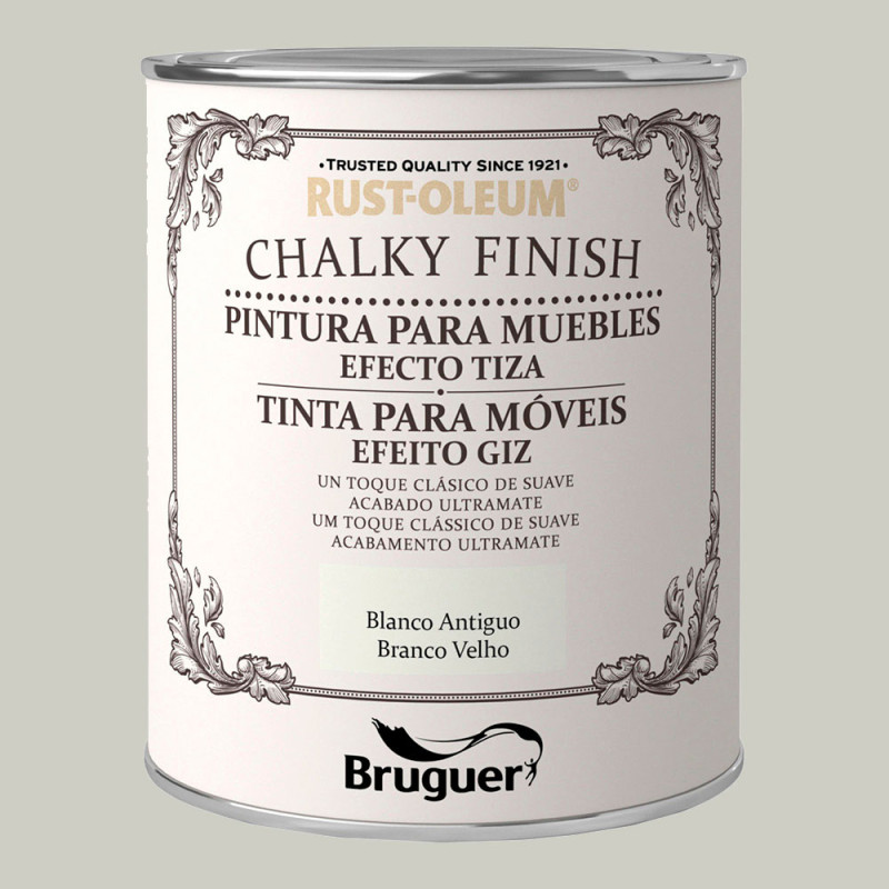 Rust-oleum chalky finish muebles blanco antiguo 0,750l 5397509 bruguer Rust-oleum chalky finish muebles blanco antiguo 0,750l 5397509 bruguer