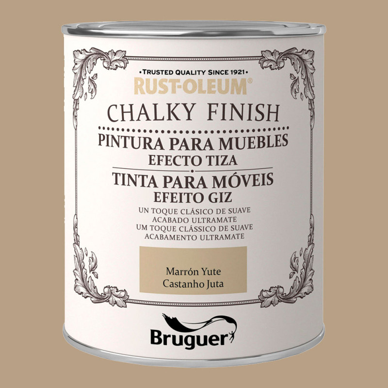 Rust-oleum chalky finish muebles marron yute 0,750l 5397544 bruguer Rust-oleum chalky finish muebles marron yute 0,750l 5397544 bruguer