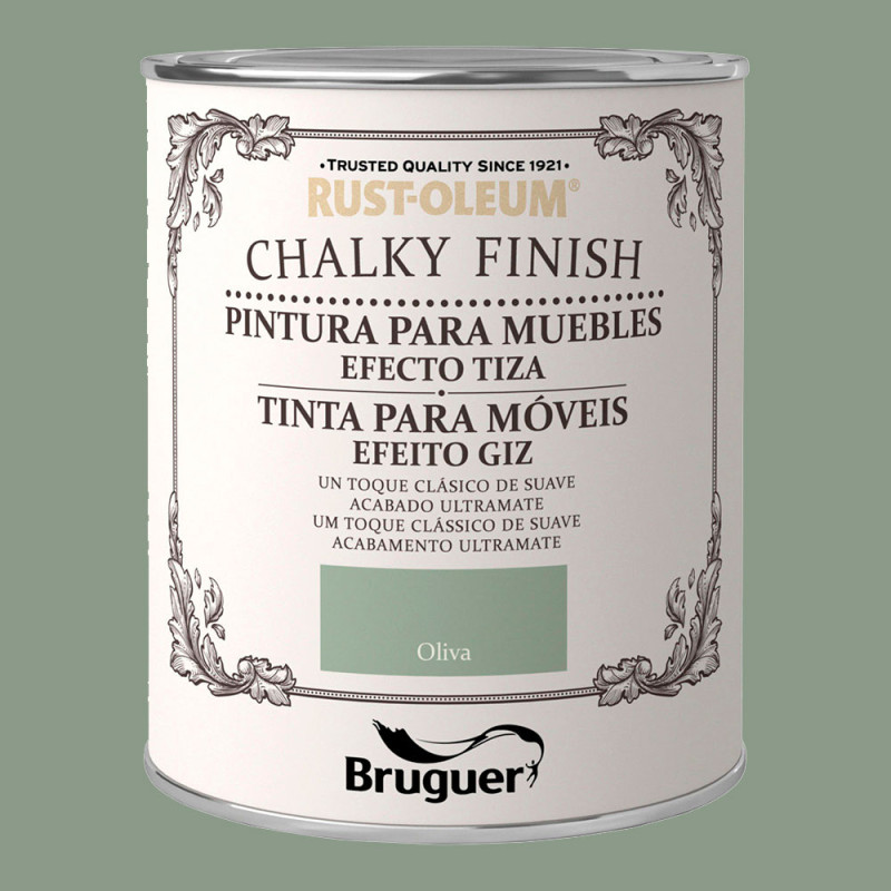 Rust-oleum chalky finish muebles oliva 0,750l 5397527 bruguer Rust-oleum chalky finish muebles oliva 0,750l 5397527 bruguer