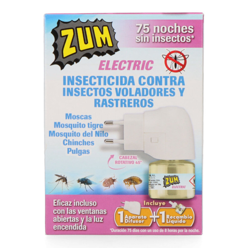 Zum insecticida electrico aparato+ recambio t-1001 Zum insecticida electrico aparato+ recambio t-1001