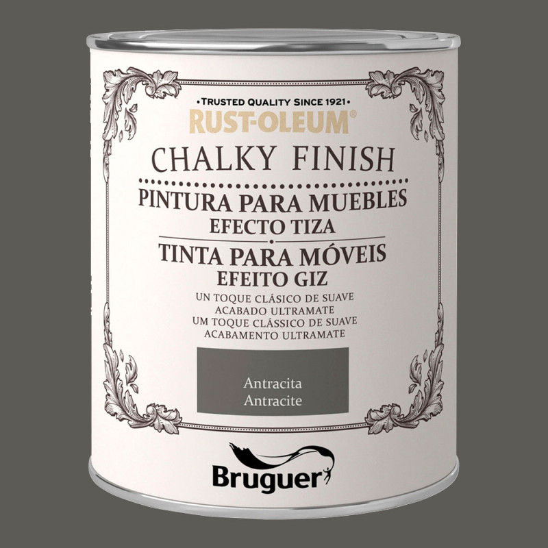 Rust-oleum chalky finish muebles antracita 0,750l 5397535 bruguer Rust-oleum chalky finish muebles antracita 0,750l 5397535 bruguer