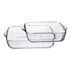 Set 2 bandejas cuadradas para horno