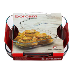 Set 2 bandejas cuadradas para horno