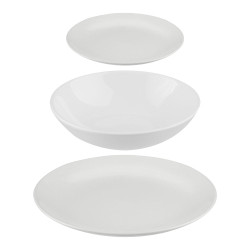 Vajilla 18 piezas color blanco
