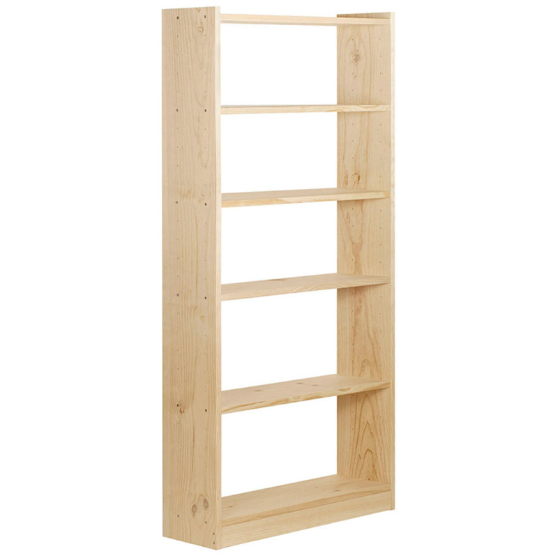 Libreria gala 6 baldas de 80cm pino macizo 79,6x25x184,7cm astigarraga Libreria gala 6 baldas de 80cm pino macizo 79,6x25x184,7cm astigarraga