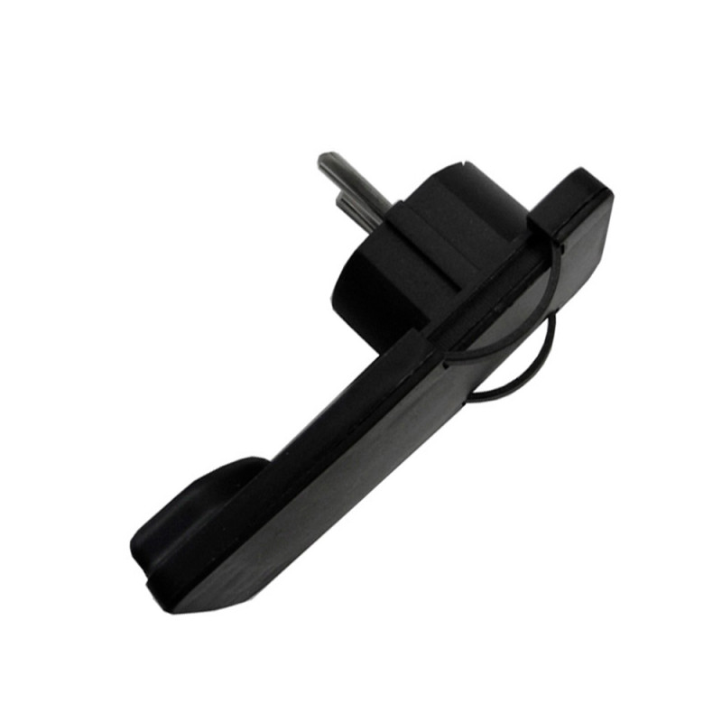 Clavija 2p+t tipo f extraplana 10/16a t/tl 4,8mm (retractilada) negra Clavija 2p+t tipo f extraplana 10/16a t/tl 4,8mm (retractilada) negra