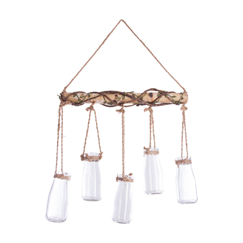 Conjunto 5 jarrones colgantes decorativos 44,5x40.5x6cm Conjunto 5 jarrones colgantes decorativos 44,5x40.5x6cm