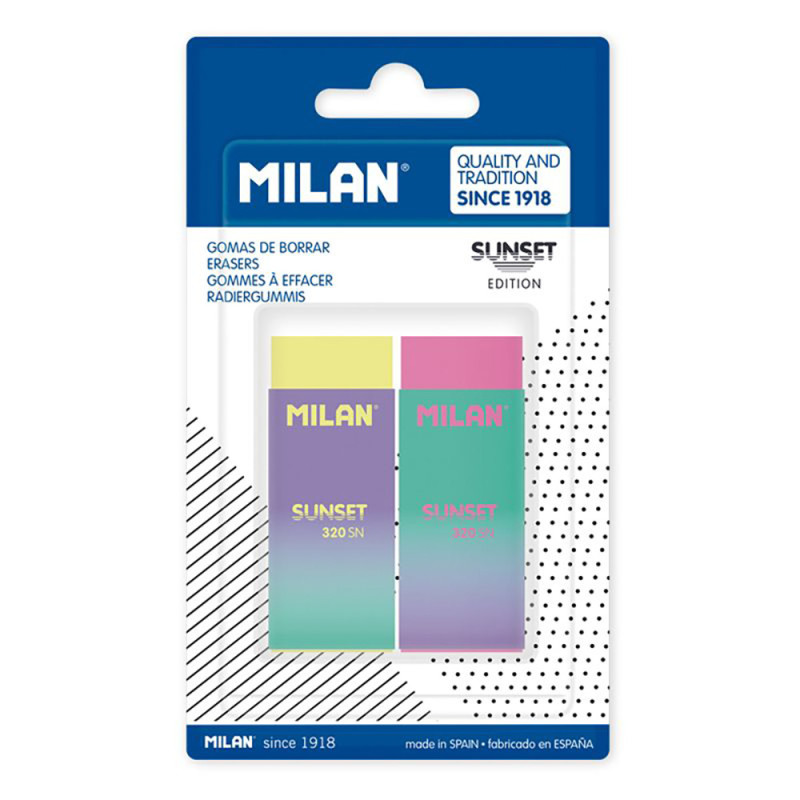 Blister con 2 gomas nata® 320 edición sunset milan Blister con 2 gomas nata® 320 edición sunset milan