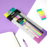 Caja con 6 lápices de colores mina gruesa sunset milan