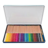 Caja metálica con 36 lápices de colores acuarelables mina gruesa ø3,5mm hexagonales + pincel milan