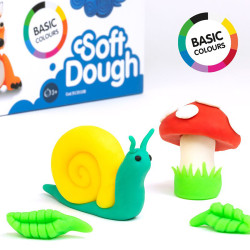 Caja con 10 frascos de 85g básico soft dough milan