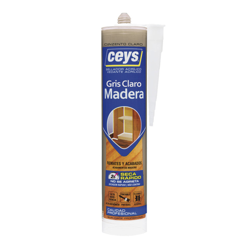 Sellador madera gris claro cartucho Sellador madera gris claro cartucho