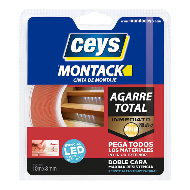 Cinta leds montack 10 m x 8 mm Cinta leds montack 10 m x 8 mm
