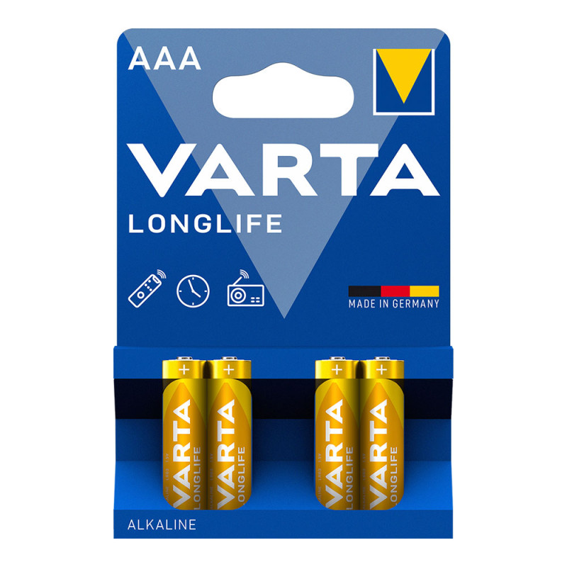 Pila alkalina longlife aaa - lr03 (blister 4 unid.) ø10,5x44,5mm Pila alkalina longlife aaa - lr03 (blister 4 unid.) ø10,5x44,5mm