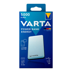 Power bank energy 5.000 mah 100/240 v 74 x 11 x 138 mm