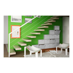 Zapatero harmony box gris 51 x 19 x 39 cm