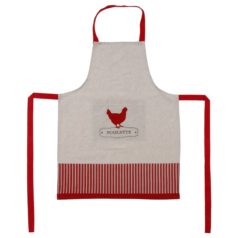 Delantal gourmet modelo poulette 60x80cm Delantal gourmet modelo poulette 60x80cm