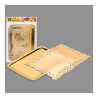 Bolsa con 1 bandeja rectangular con blonda oro 25x34cm