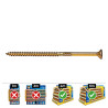 Caja 50 unidades tornillo madera avellanado pz r/parc din/ref vlox p ø6 x 100 mm bicromatado