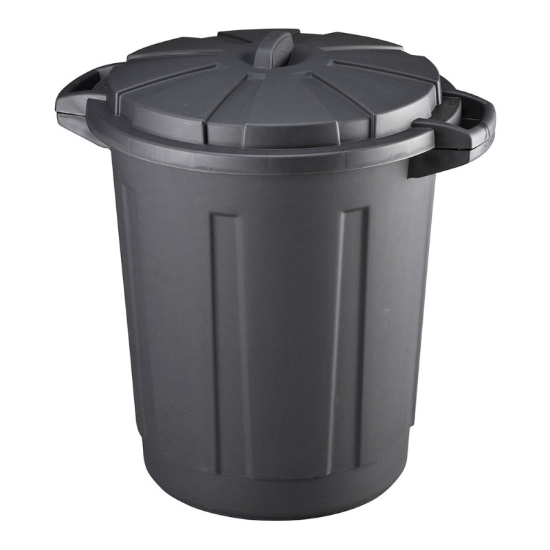 Cubo de basura de comunidad 80 litros color negro con tapa mondex Cubo de basura de comunidad 80 litros color negro con tapa mondex