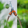 Distribuidor doble para grifos de 1/2", 3/4" y 1", blister