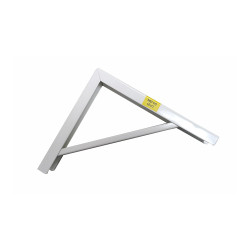 Escuadra de acero blanco robusto 18 x 20 cm edm