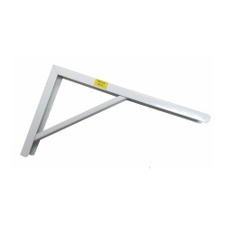 Escuadra de acero blanco robusto 20 x 30 cm edm