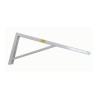 Escuadra de acero blanco robusto 18 x 40 cm edm