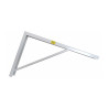 Escuadra de acero blanco robusto 30 x 50 cm edm