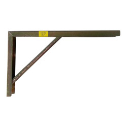 Escuadra de acero bicromatado robusto 20 x 30 cm
