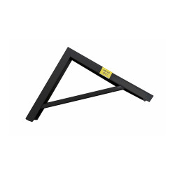 Escuadra de acero negro robusto 18 x 20 cm edm