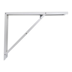 Escuadra de acero plegable abat-plan blanco 40 x 52 cm