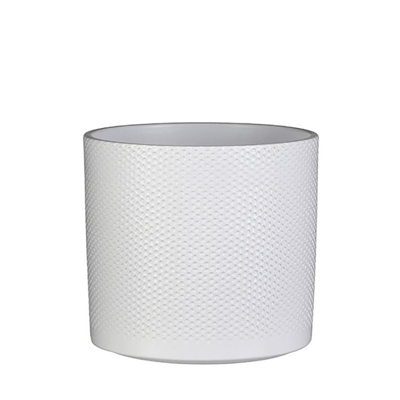 Maceta cerámica era color blanco ø23x21,5cm Maceta cerámica era color blanco ø23x21,5cm