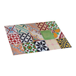 Alfombra vinilica mosaico color 45 x 75 cm