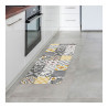 Alfombra vinilica croma patch gris-ambar 50 x 140 cm