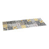 Alfombra vinilica croma patch gris-ambar 60 x 200 cm