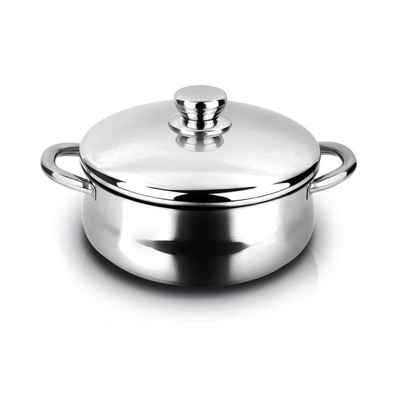 Cacerola de acero inoxidable silverinox + tapa 18/10 fagor ø20x9cm Cacerola de acero inoxidable silverinox + tapa 18/10 fagor ø20x9cm