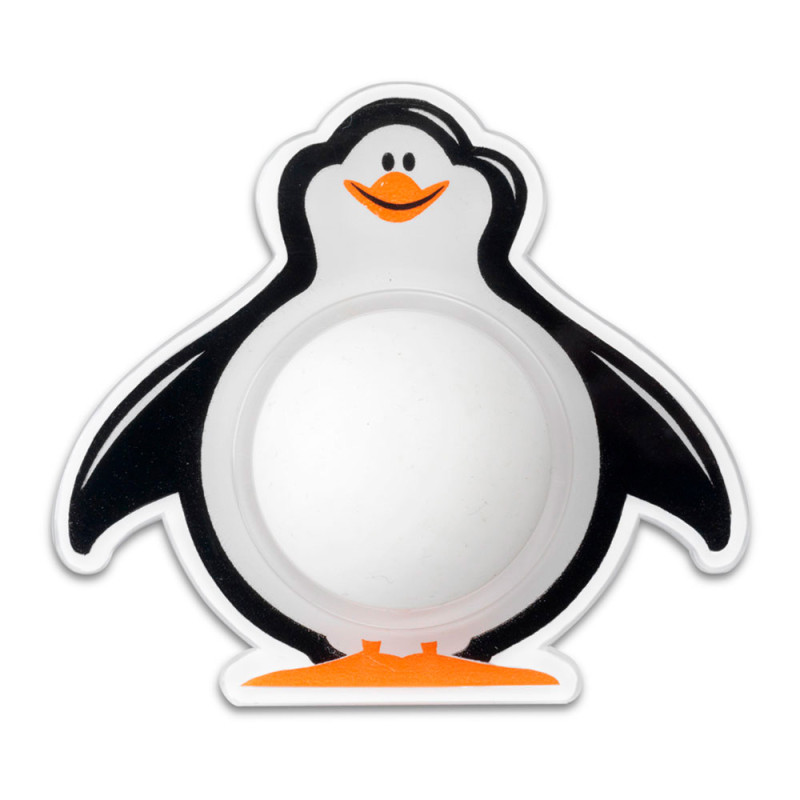 Tope de pared adhesivo pingüino blanco inofix Tope de pared adhesivo pingüino blanco inofix