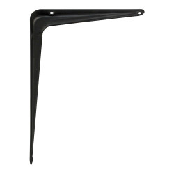 Escuadra de acero negro (s) 6036 150 x 125 mm