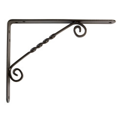 Escuadra de acero negro (s) 8839 250 x 200 mm