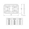 Placa 504-160x100mm acero bicromatado (s) 12127 amig
