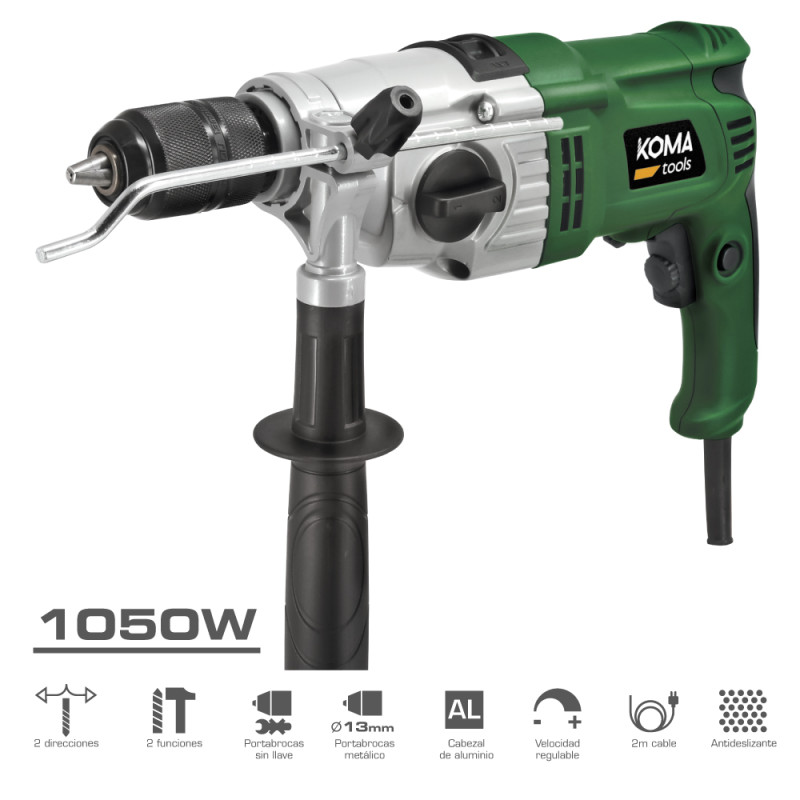 Taladro percutor 1050w 13x39x26cm koma tools Taladro percutor 1050w 13x39x26cm koma tools