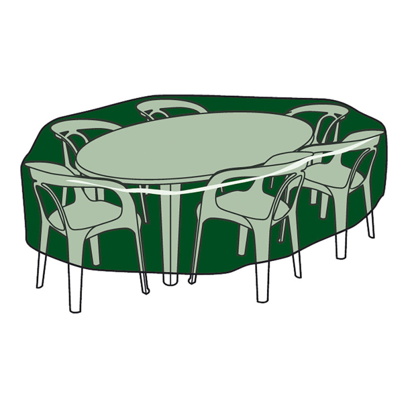 Funda de protección. cubre mesa y sillas ø325x90cm 100g/m² Funda de protección. cubre mesa y sillas ø325x90cm 100g/m²