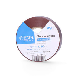 Cinta aislante calidad "supra" marron 20 m x 19 mm