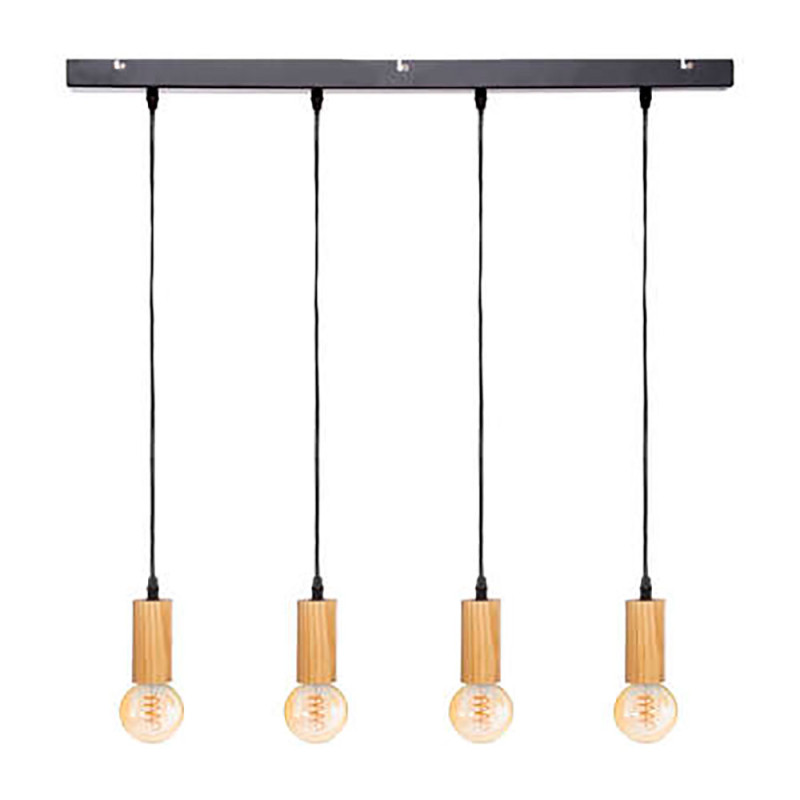 Lámpara de techo coleccion "ays" e27 60w color negro/beige 110 x 100 cm Lámpara de techo coleccion "ays" e27 60w color negro/beige 110 x 100 cm