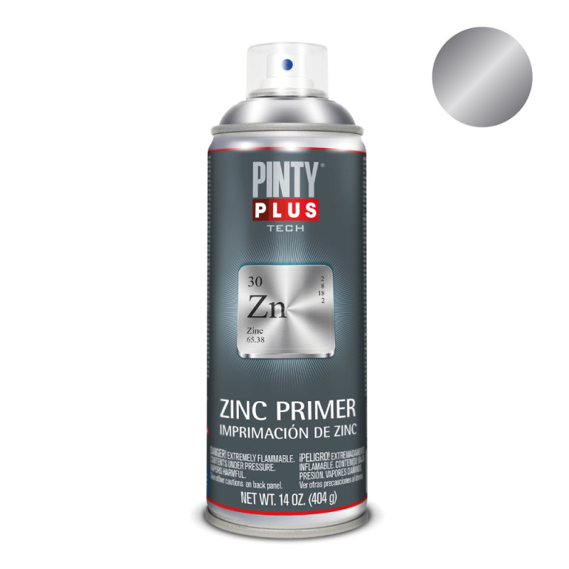 Pintura en spray pintyplus tech zinc galvánico 520cc z169 Pintura en spray pintyplus tech zinc galvánico 520cc z169