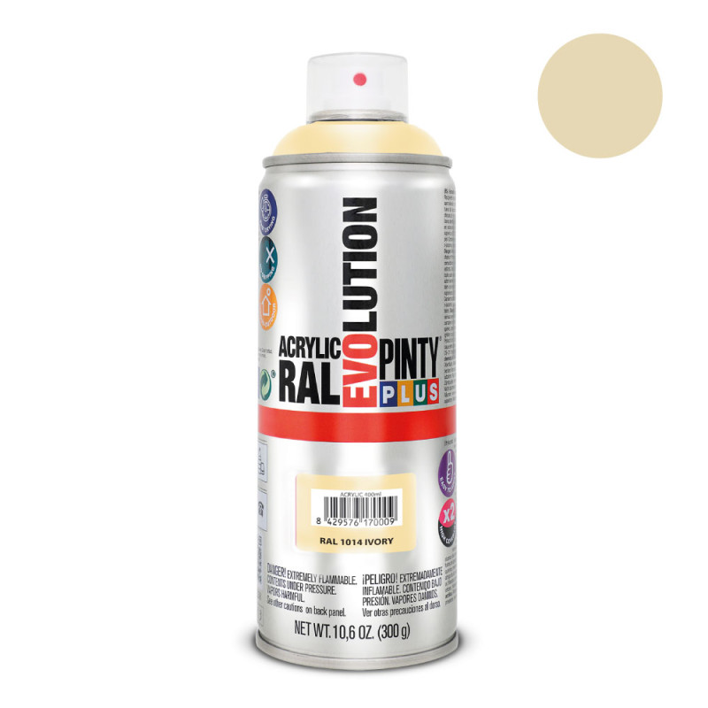 Pintura en spray pintyplus evolution 520 cc ral 1014 marfil Pintura en spray pintyplus evolution 520 cc ral 1014 marfil